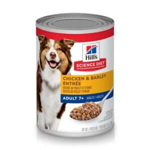 Hill's Science Diet Adult 7+ Chicken & Barley Entree Canned Dog Food - 13 oz, case of 12