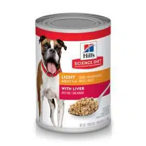 Hill's Science Diet Adult Light with Liver Recipe Canned Dog Food - 13 oz, case of 12