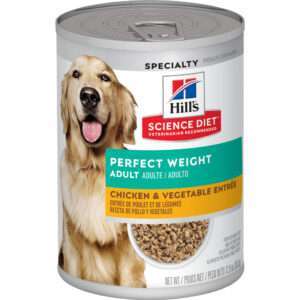 Hill's Science Diet Adult Perfect Weight Chicken & Vegetable Entree Canned Dog Food - 12.8 oz, Case of 12