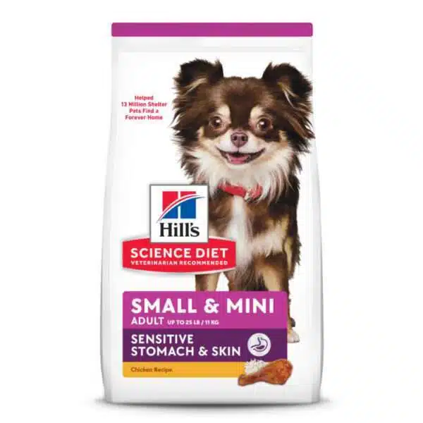 Hill's Science Diet Adult Sensitive Stomach & Skin Small & Mini Breed Chicken Recipe Dry Dog Food - 15 lb Bag