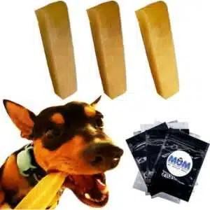 Himalayan Dog Chew Yak Cheese Bone Chews Small Dog Natural Stress Relief Dog Treats - 3 Pack - Long Lasting Dog Bully Stick Alternative Plus 3 My Outlet Mall Resealable Portable Storage Pouches