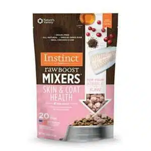 Instinct Freeze Dried Raw Boost Mixers Skin & Coat Health All Natural Dog Food Topper 5.5 oz. Bag