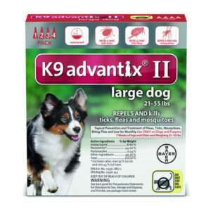 K9 Advantix II Flea & Tick Treatment For Large Dogs 4 Monthly Treatments
