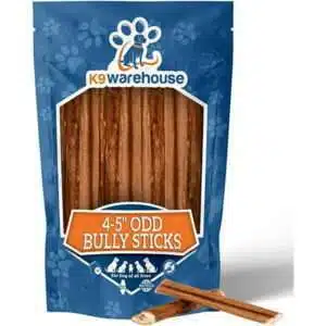 K9warehouse Bully Sticks for Dogs - 4-5 inch Odd Shapes (12 Count)