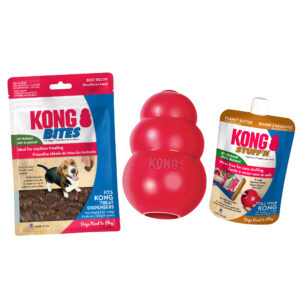 KONG Holiday Classic Dog Toy Gift Pack Set, Medium, Multi-Color