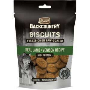 Merrick Lamb & Venison Flavor Biscuit Crunchy Treats for Dogs 10 oz.