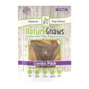 Nature Gnaws Cow Ears and Bully Stick Combo 6 Count