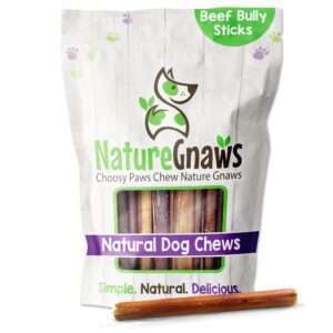 Nature Gnaws Natural Large Beef Bully Sticks Dog Chews