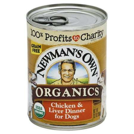 Newman s Own Organic Chicken & Liver Dinner Wet Dog Food Case of 12 12.7 oz