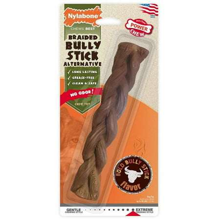 Nylabone Power Chew Alternative Braided Bully Stick Giant 1 count Pack of 2