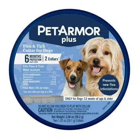 PETARMOR Plus Flea & Tick Collar for Dogs One-Size-Fits-All Collar 2 Count