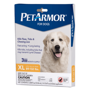PetArmor Flea & Tick Prevention for Dogs (89-132 Pounds) 3 Treatments