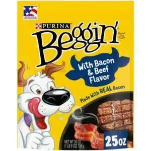 Purina Beggin Bacon & Beef Flavors Treats for Dogs 25 oz Pouch