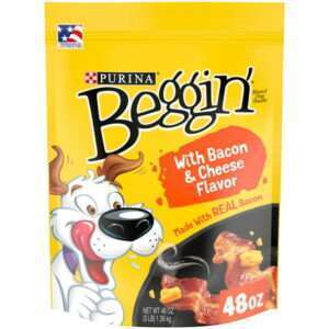 Purina Beggin Bacon & Cheese Flavor Treats for Dogs 48 oz Pouch