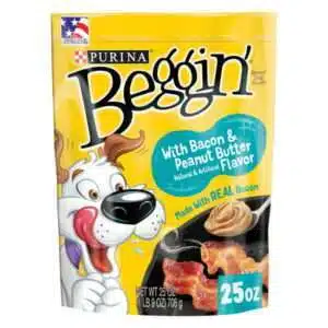 Purina Beggin Bacon & Peanut Butter Flavor Treats for Dogs 25 oz Pouch