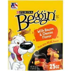 Purina Beggin Real Bacon & Cheese Flavors Training Treats for Dogs 25 oz Pouch