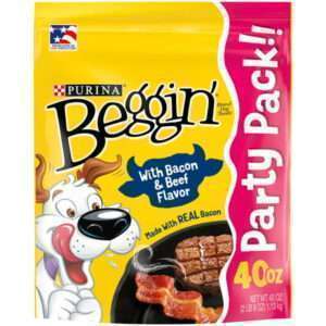 Purina Beggin Real Meat Bacon & Beef Treats for Dogs 40 oz Pouch