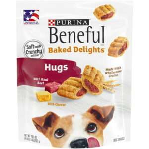 Purina Beneful Real Beef & Cheese Crunchy Treats for Dogs 19.5 oz Pouch