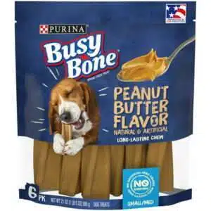 Purina Busy Bone Peanut Butter Chew Treats for Dogs 21 oz Pouch
