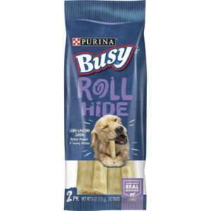 Purina Busy Rawhide Large Breed Dog Bones Rollhide 2 ct. Pouch