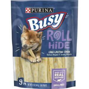 Purina Busy Rollhide Long Lasting Chews for Dogs 12 oz Pouch