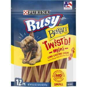Purina Busy With Beggin Real Bacon Long Lasting Chew for Dogs 20.2 oz Pouch