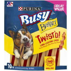 Purina Busy With Beggin Real Bacon Long Lasting Chew for Dogs 36 oz Pouch