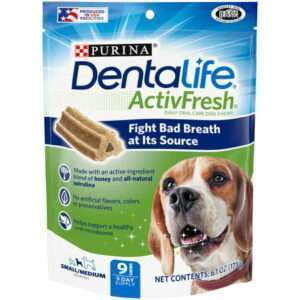 Purina DentaLife Honey & Spirulina Flavor Chunks for Dogs 9 ct Pouch