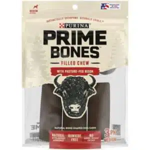 Purina PrimeBone Pasture Fed Bison Natural Chews for Dogs 11.3 oz Pouch