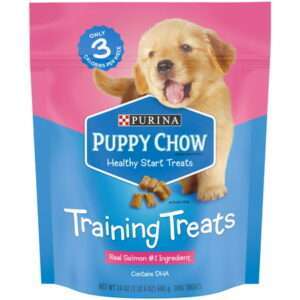Purina Puppy Chow Salmon Flavor Training Treats for Dogs 24 oz Pouch
