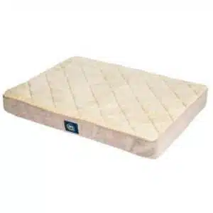 Serta Ortho Quilted Pillow Top Pet Dog Bed Large Tan