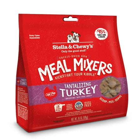 Stella & Chewy s Meal Mixers Tantalizing Turkey Grain-Free Dry Dog Food Topper 18 oz