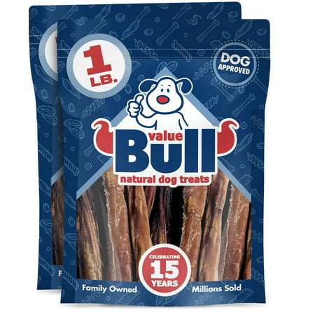 ValueBull USA Bully Sticks for Dogs 6 Inch Odor Free 2 Pound