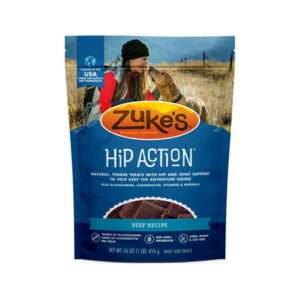 Zuke s Hip Action Beef Flavor Treats for Dogs 6 oz Bag