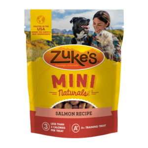 Zuke s Mini Naturals Dog Training Treats Salmon Recipe Soft Dog Treats 6.0 OZ Bag