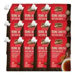 (12-Pack) Merrick Bone Broth All Life Stages Dog Food Topper Beef 16 oz