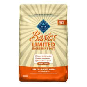 Blue Buffalo Basics Limited Ingredient Formula Large Breed Turkey & Potato Recipe Dog Food | 24 lb
