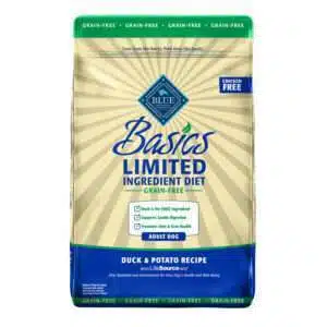 Blue Buffalo Basics Limited Ingredient Grain Free Adult Duck & Potato Recipe Dog Food | 22 lb