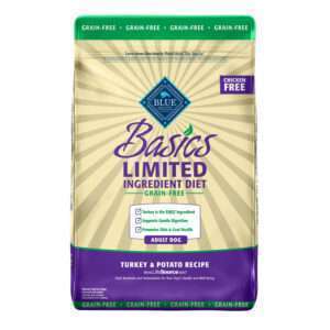 Blue Buffalo Basics Limited Ingredient Grain Free Turkey & Potato Adult Recipe Dog Food | 24 lb
