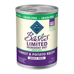 Blue Buffalo Basics Limited Ingredient Grain Free Turkey & Potato Recipe Dog Food | 12.5 oz - 12 pk