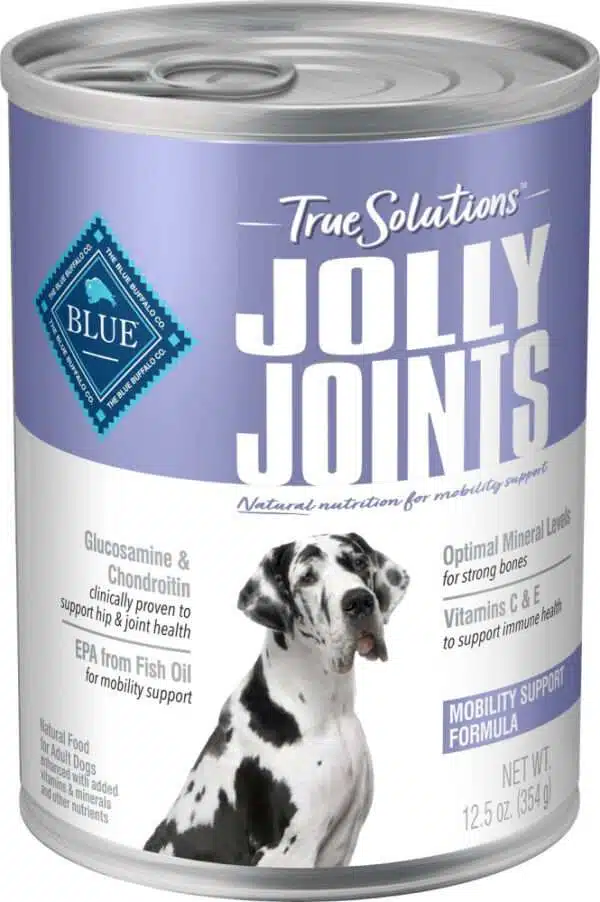 Blue Buffalo True Solutions Jolly Joints Mobility Support Formula Adult Canned Dog Food - 12.5 oz, case of 12