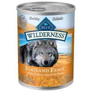 Blue Buffalo Wilderness Flatland Feast With Turkey, Quail & Duck Dog Food | 12.5 oz - 12 pk