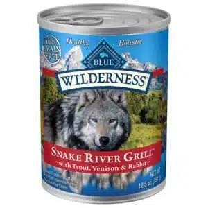 Blue Buffalo Wilderness Snake River Grill With Trout, Venison & Rabbit Dog Food | 12.5 oz - 12 pk