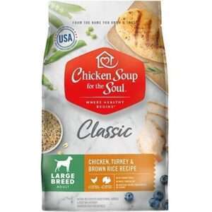 Chicken Soup ForThe Soul Large Breed Adult Recipe with Chicken, Turkey & Brown Rice Dry Dog Food 28-lb