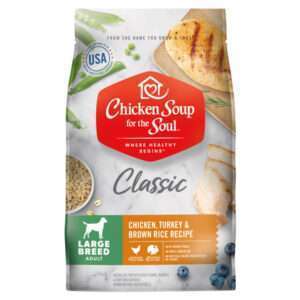 Chicken Soup ForThe Soul Large Breed Adult Recipe with Chicken, Turkey & Brown Rice Dry Dog Food - 28 lb Bag