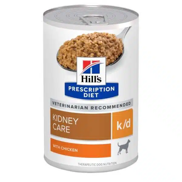 Hill's Prescription Diet Canine k/d Kidney Care with Chicken Wet Dog Food - 13 oz, case of 12