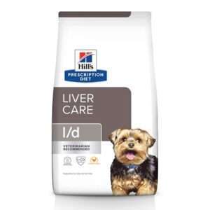 Hill's Prescription Diet l/d Liver Care Dry Dog Food 17.6 lb Bag, Chicken Flavor