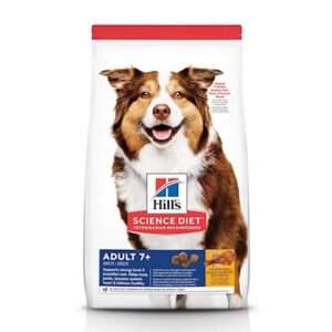 Hill's Science Diet Adult 7+ Chicken, Rice, and Barley Recipe Dry Dog Food 15.5 lb Bag, Chicken
