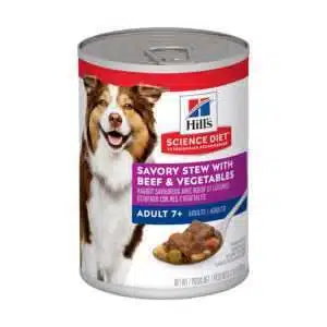 Hill's Science Diet Adult 7+ Savory Stew With Beef & Vegetables Dog Food | 12.8 oz - 12 pk