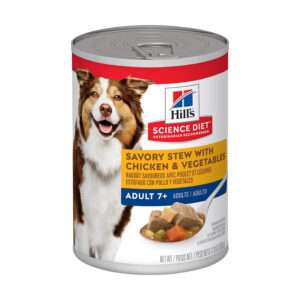 Hill's Science Diet Adult 7+ Savory Stew With Chicken & Vegetables Dog Food | 12.8 oz - 12 pk